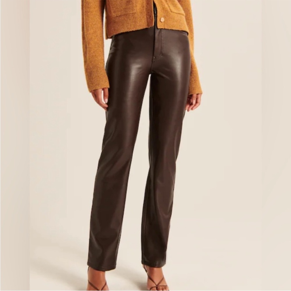 Abercrombie & Fitch Brown Straight Leg Pants